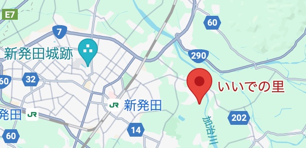 いいでの里の周辺地図