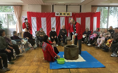 新年会　餅つき